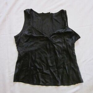 INC Silk Tank - black, sz 12